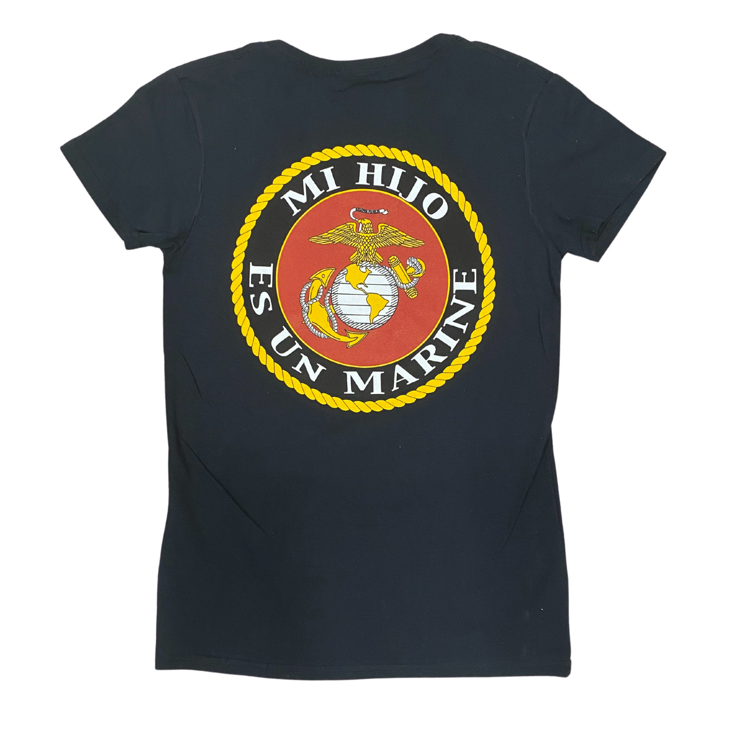 Mi Hijo Es Un Marine Ladies V-Neck T-shirt