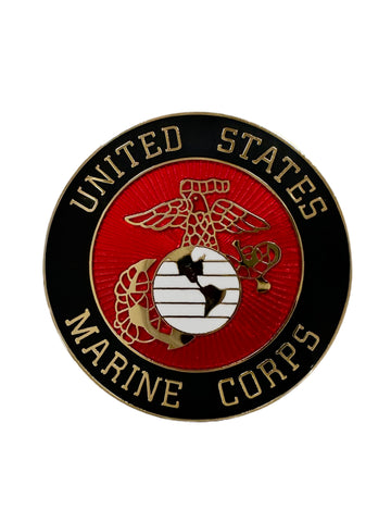 USMC with Marine Corps Crest on 11/2' Lapel Pin