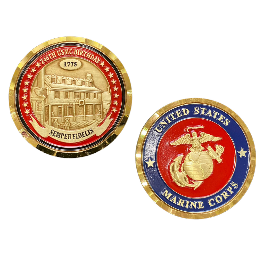 246th USMC Birthday Coin USMC 246 Birthday Challenge Coin