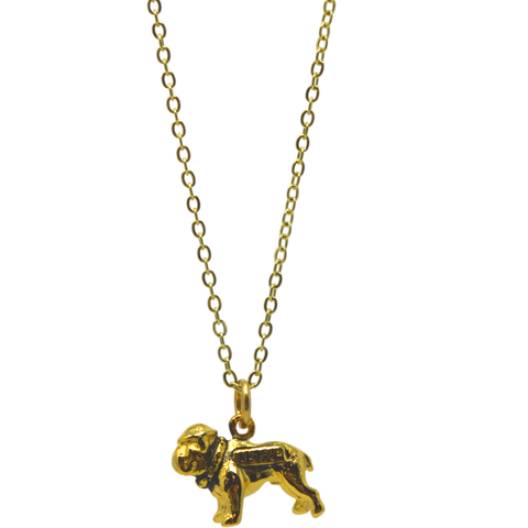 Marine Bulldog Necklace Gold