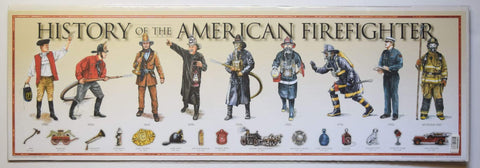 History of the American Firefighter Poster