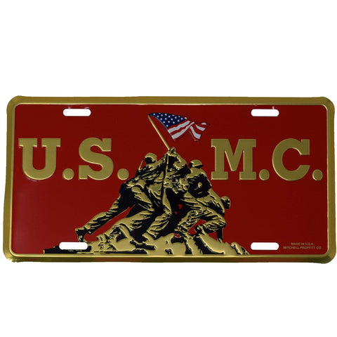 Iwo Jima USMC License Plate