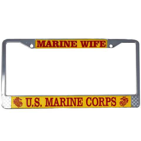 Marine Wife - USMC License Plate Frame