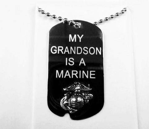 My Grandson Is A Marine Dogtag