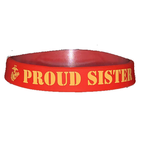 Proud Sister Silicone Wristband