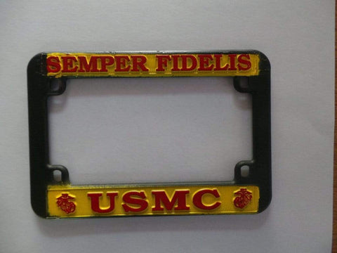 Semper Fi Motorcycle License Plate Frame