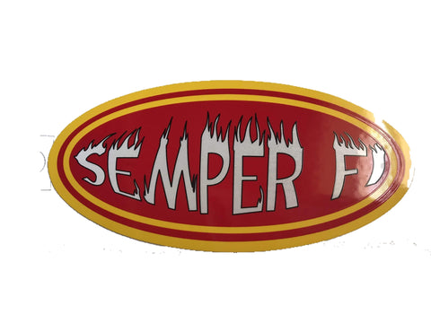 Semper Fi Reflective Sticker - Large