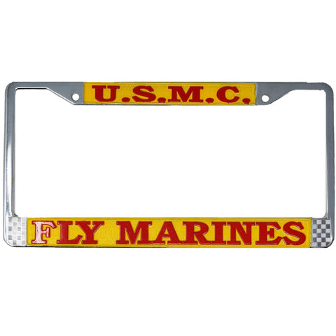 U.S.M.C Fly Marines License Plate Frame