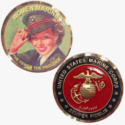 Women Marines Challenge Coin