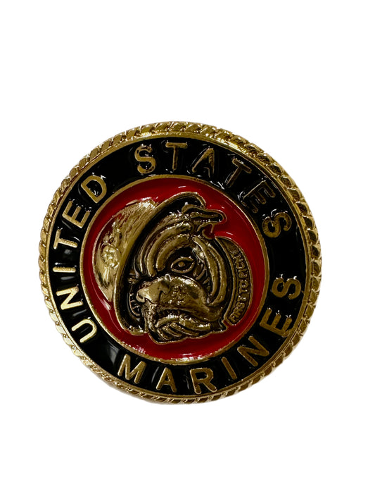 Bulldog Round Lapel Pin