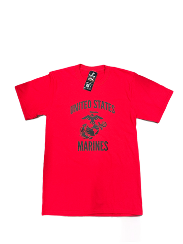 Red USMC Distressed Shirt