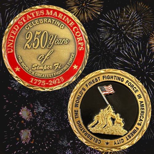 250 Years of USMC Challenge Coin