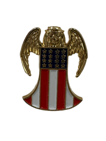 Red, White, and Blue Angel Lapel Pin