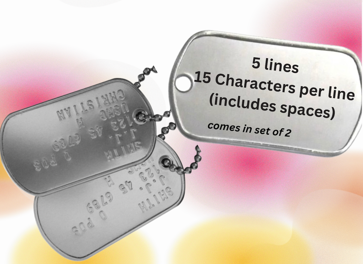 Custom Vintage Dog Tags