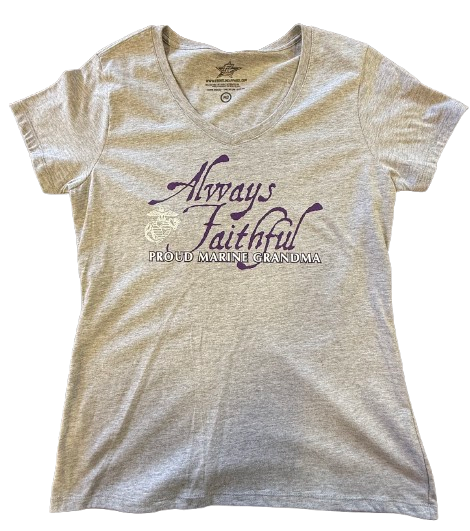 Always Faithful Grandma Vneck T-shirt