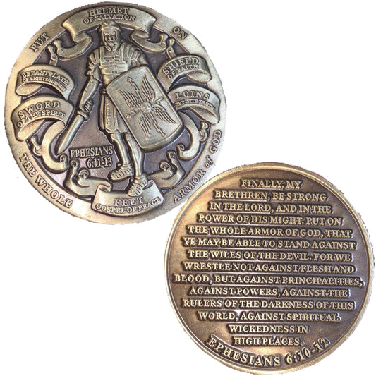 Armor Of God Challenge Coin - Ephesians 6:10-12