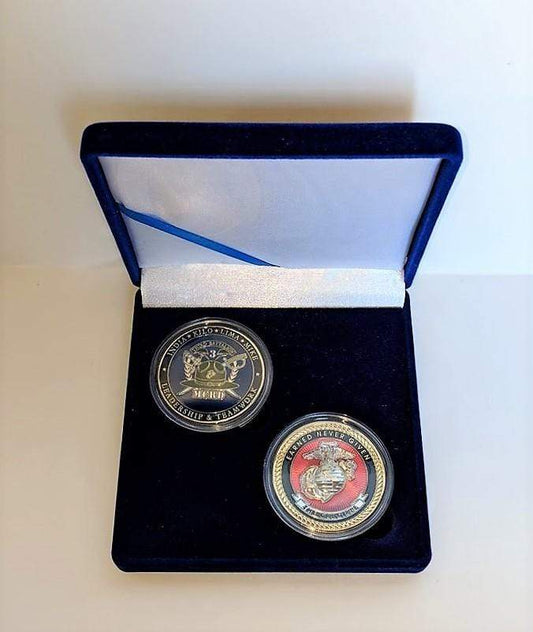 Challenge Coin Presentation Box - 2 Coins