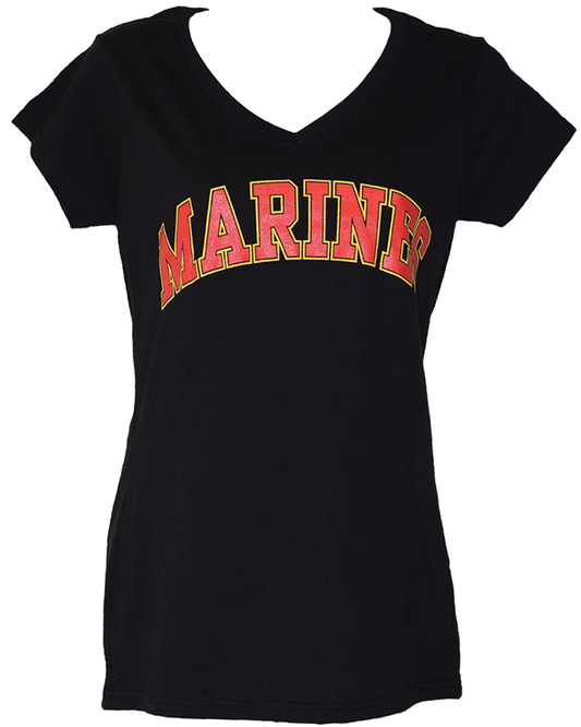 Ladies Marines V-Neck T-Shirt