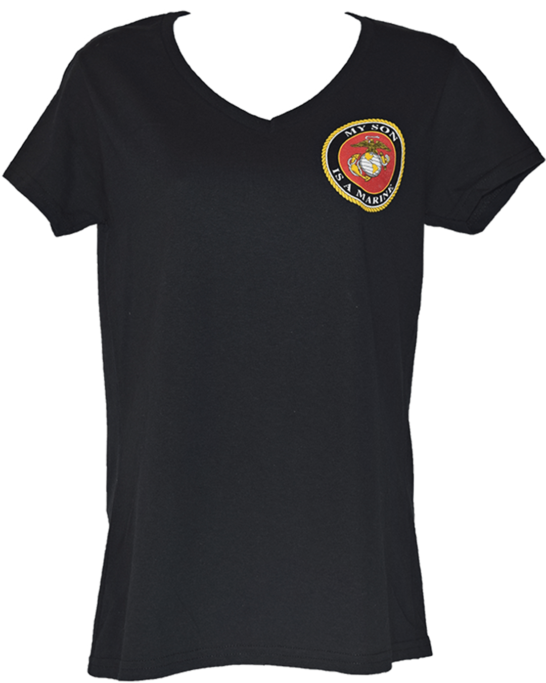 Ladies My Son Is A Marine V-Neck T-Shirt