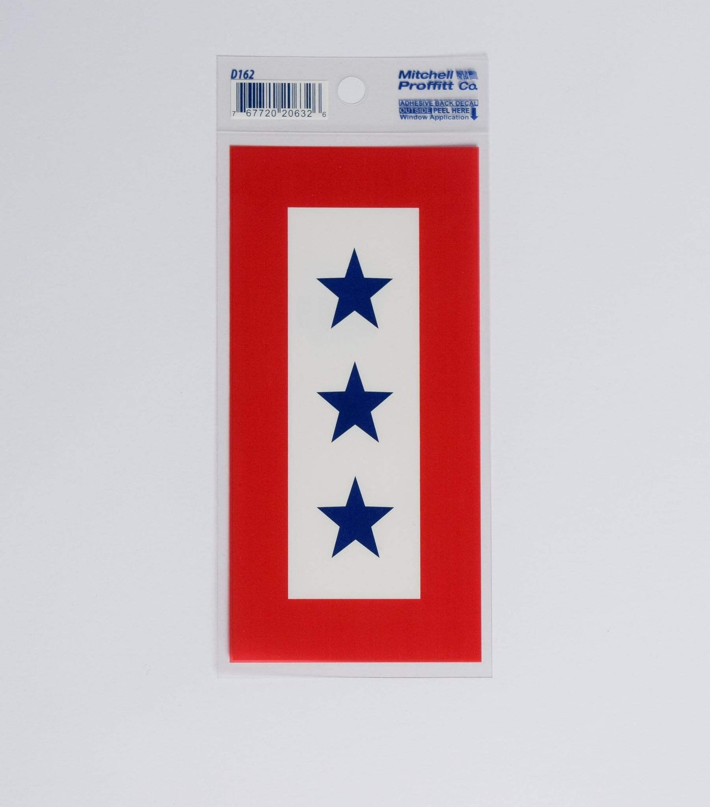 Three Blue Stars Service Ribbon Decal