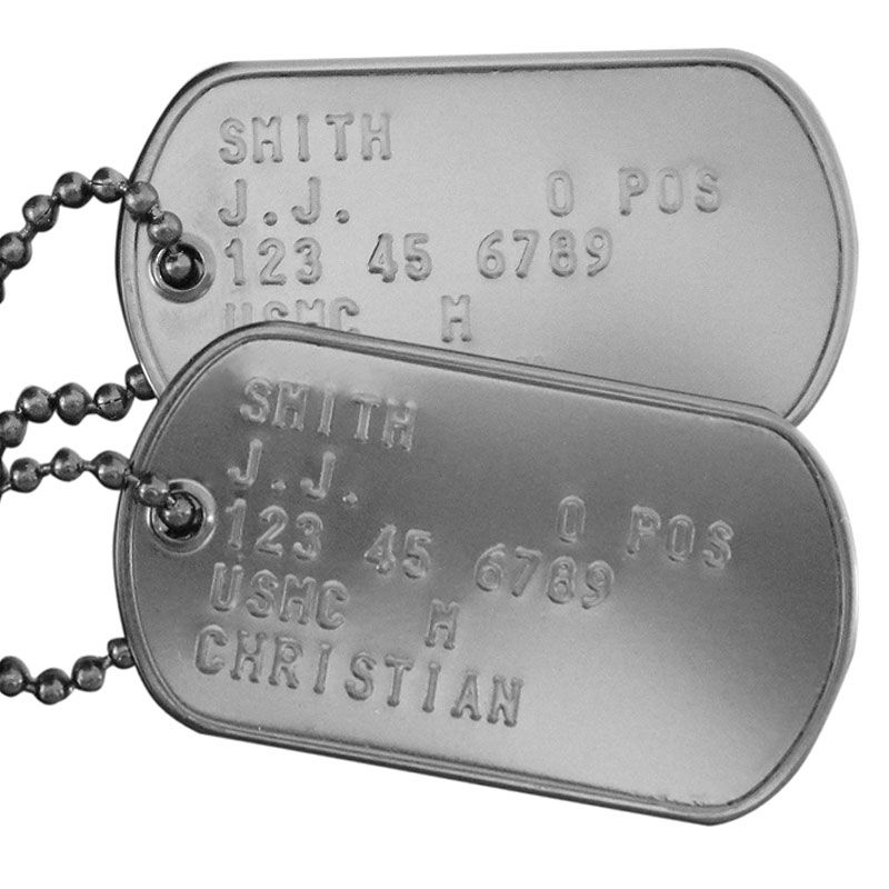 Personalized Military Dog Tags - The Entertainment Contractor