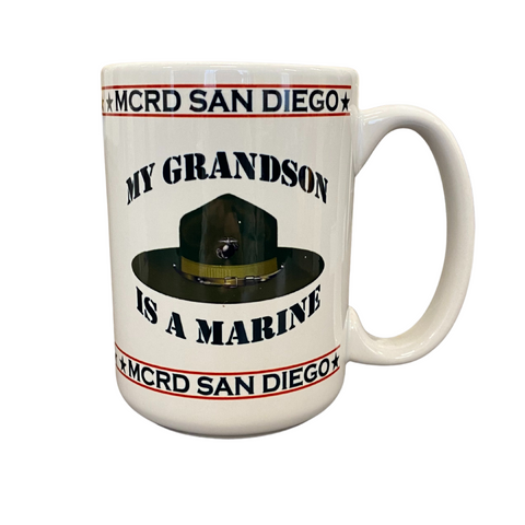 My Grandson Is a Marine Mug
