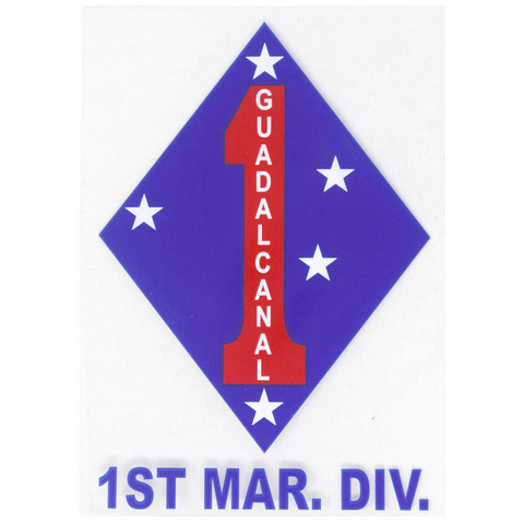1st Marine Division Decal
