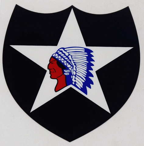 2nd Infantry Division Indian Head Decal