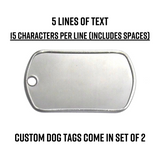 Custom Vintage Dog Tags