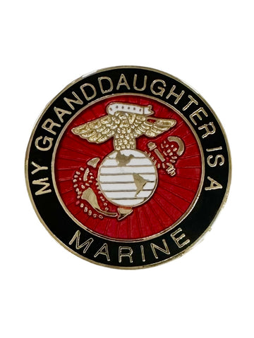 My Granddaughter is a Marine Lapel Pin (MP)