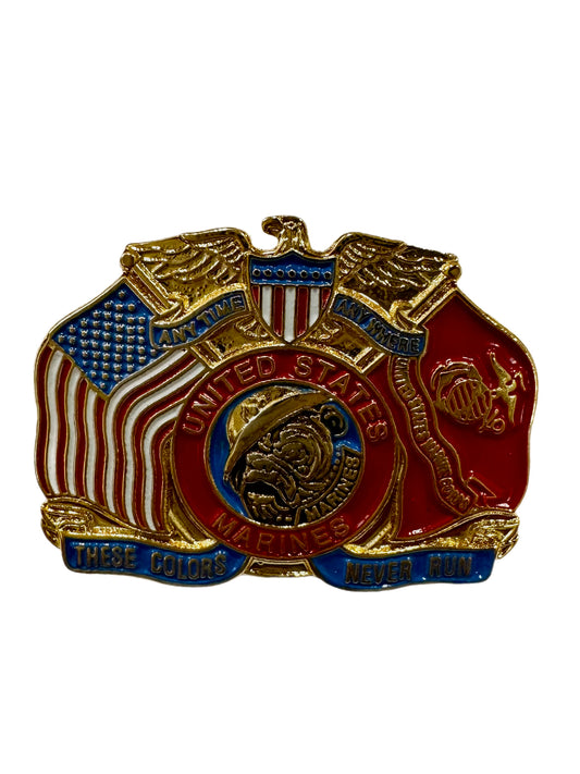 U.S. Marines These Colors Never Run Lapel Pin