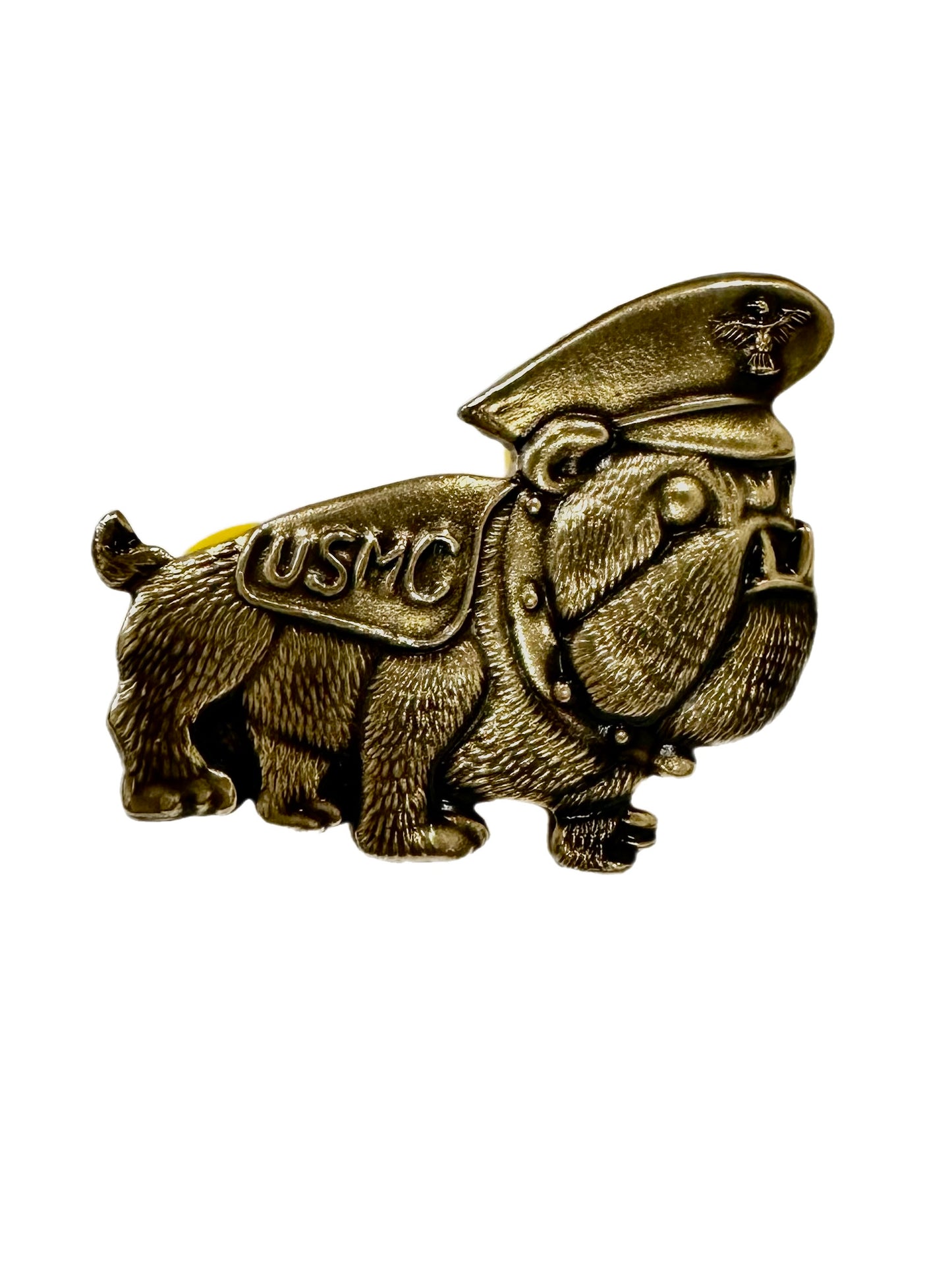 Gold Bulldog Lapel Pin