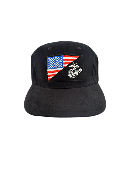 Black EGA/USA Hat