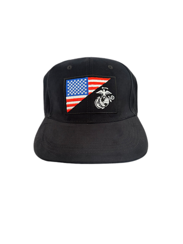 Black EGA/USA Hat