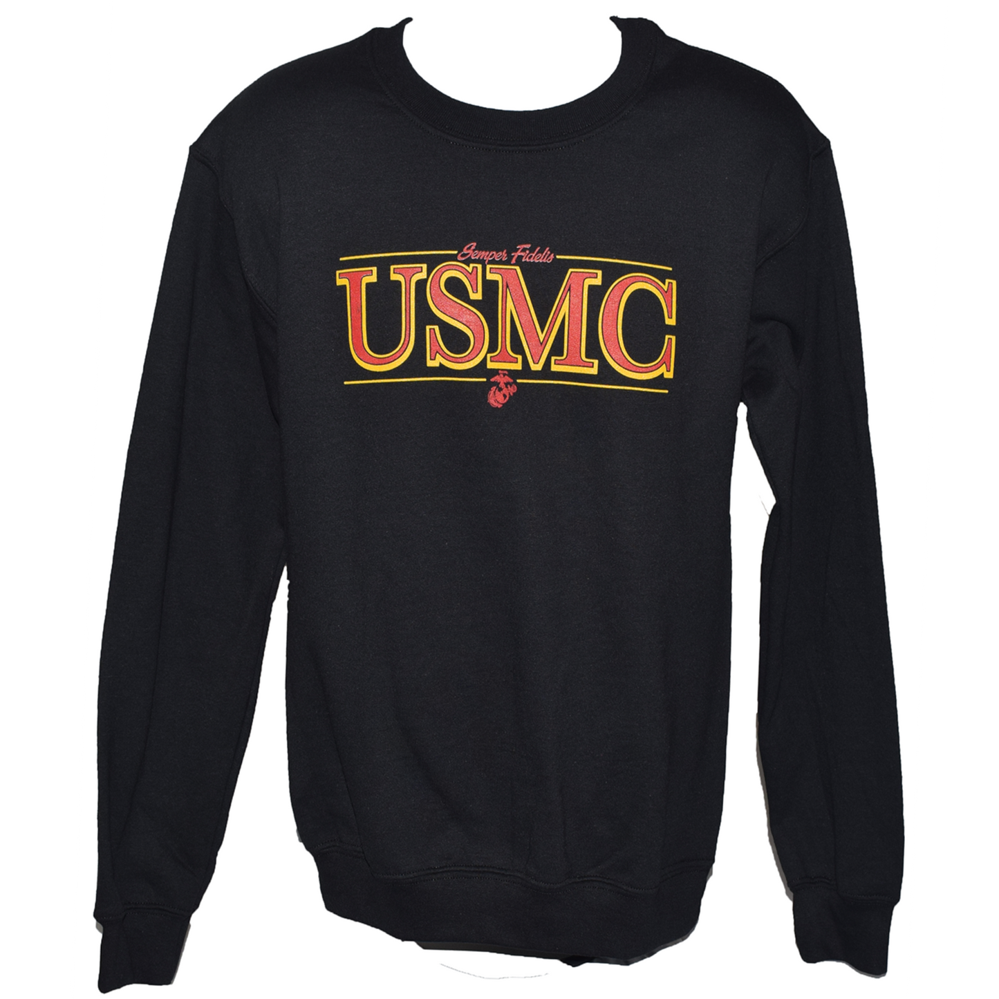 Crewneck USMC Sweatshirt - Black