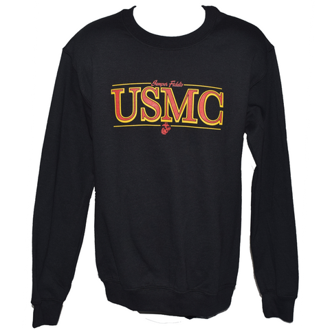 Crewneck USMC Sweatshirt - Black