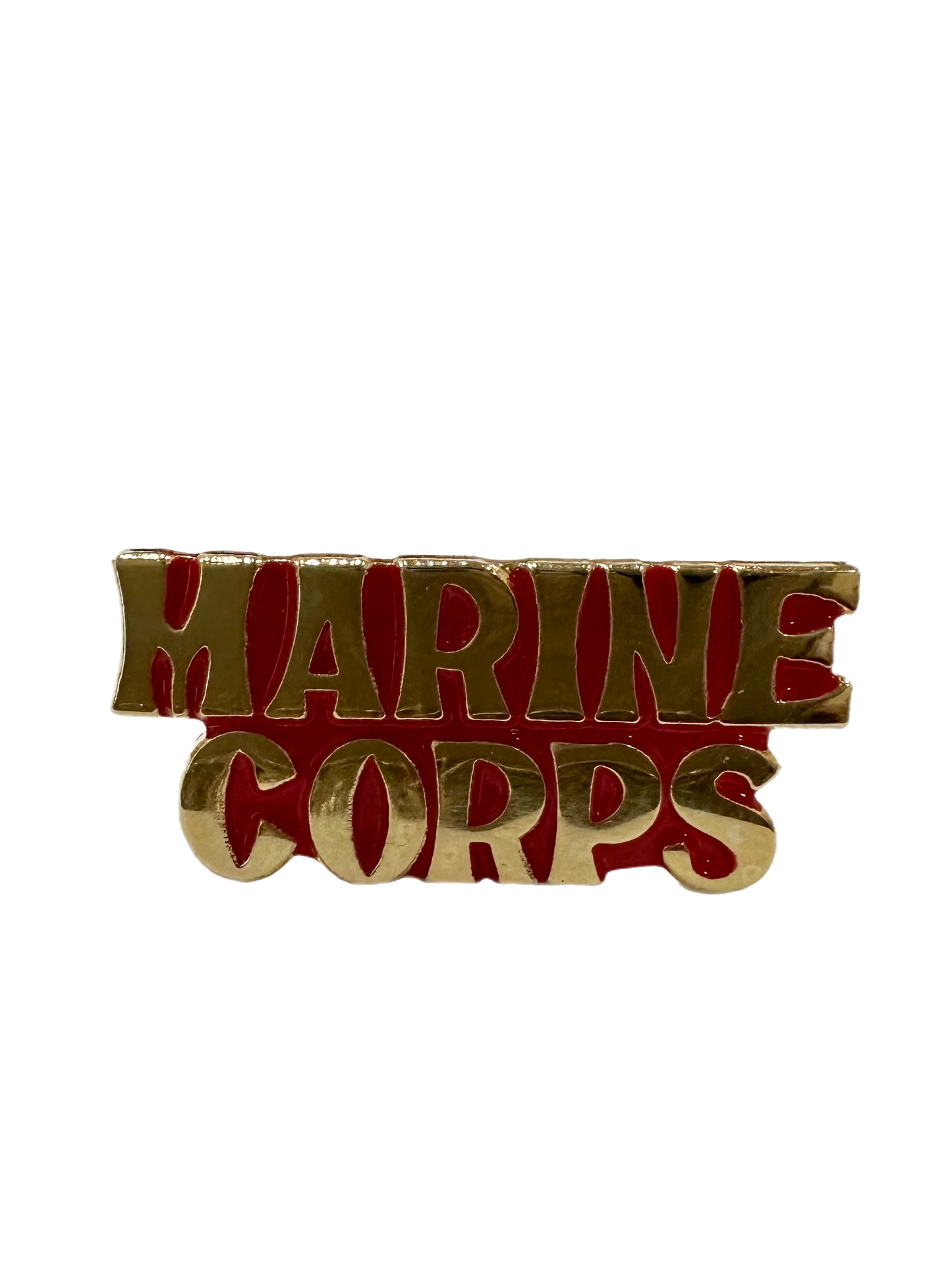 Red and Gold Marine Corps Lapel Pin