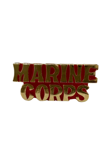 Red and Gold Marine Corps Lapel Pin