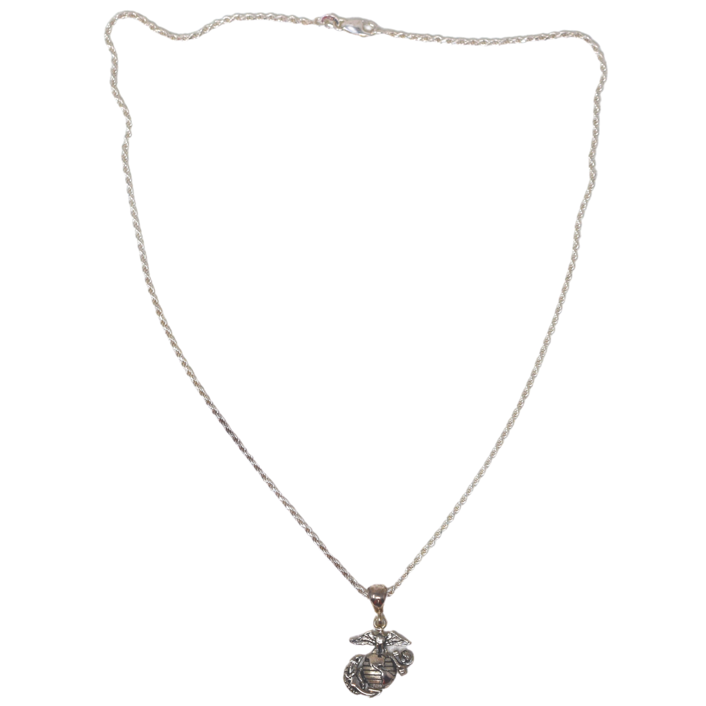 EGA 3/4" Sterling Silver Necklace