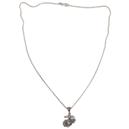 EGA 3/4" Sterling Silver Necklace