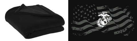 Black EGA Flag Blanket
