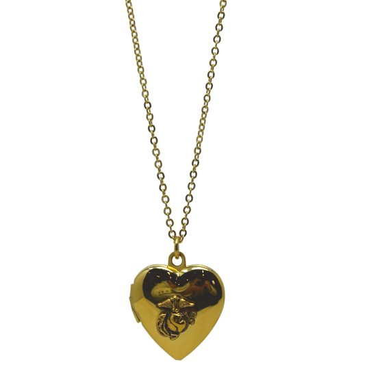 Heart Locket EGA Necklace