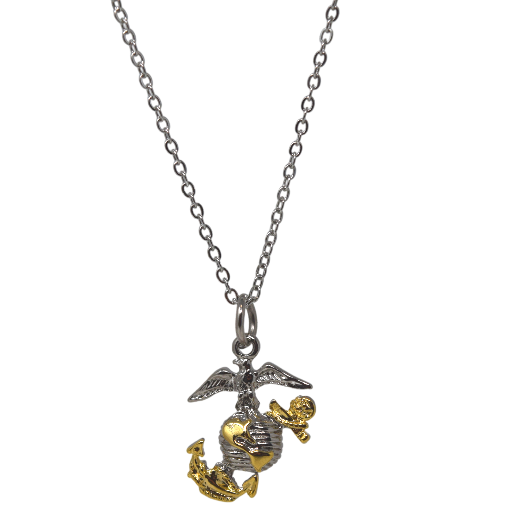 Eagle globe store and anchor pendant