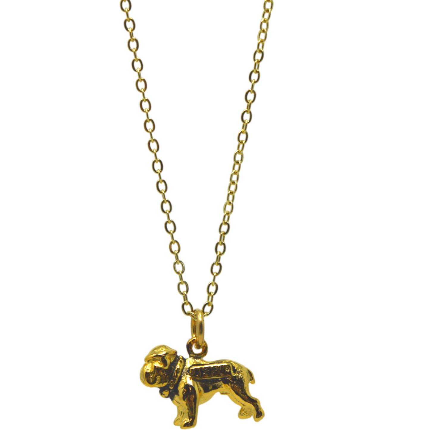 Marine Bulldog Necklace Gold