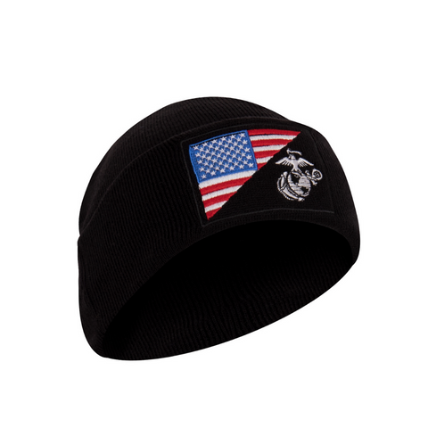 Black EGA/USA Flag Beanie