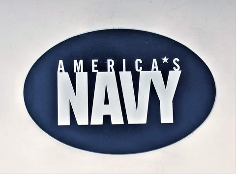 America's Navy Oval Magnet