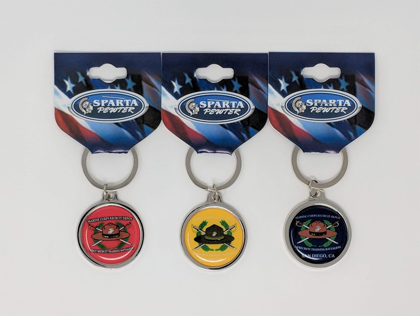 Battalion Crest Keychain - 1st, 2nd & 3rd