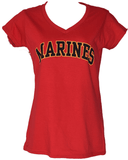 Ladies Marines V-Neck T-Shirt