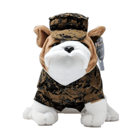 Large Stuffed Bulldog In Uniform