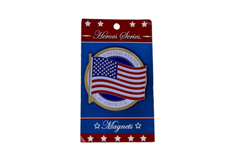 Large US Flag Medallion Magnet